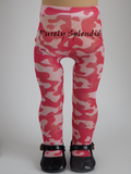 18 inch doll shown wearing Pink Camo Tights