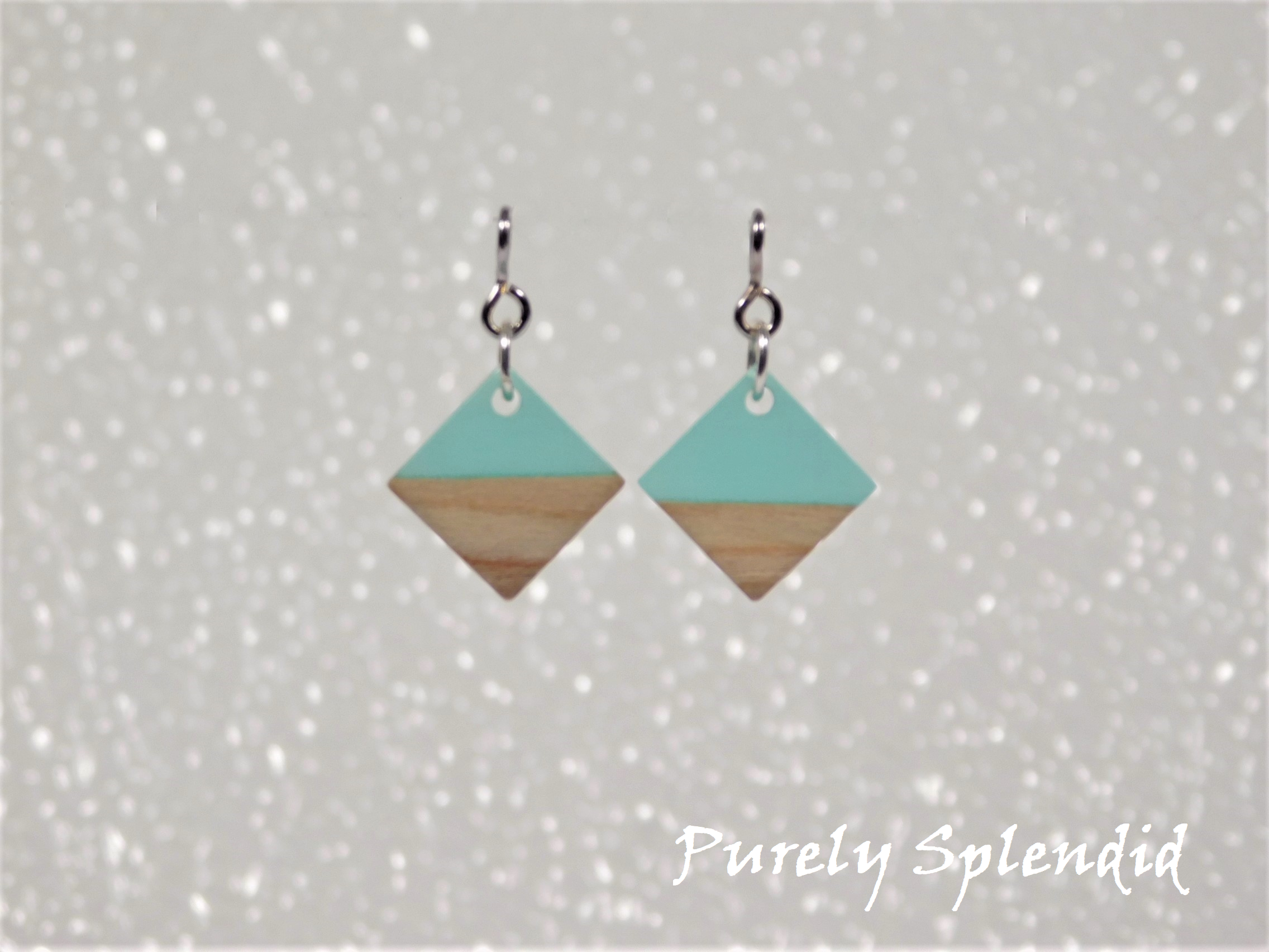 Wood and Resin Earring Dangles