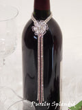 close up picture of the Sparkling Rhinestone Flower Bottle Bling