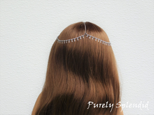 Load image into Gallery viewer, Silver Dangle Hair Chain
