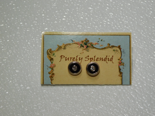 Sparkling Black Glamour Studs for dolls