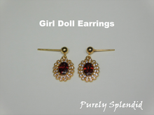 Load image into Gallery viewer, Sparkling Garnet and Pearl Necklace and Earrings
