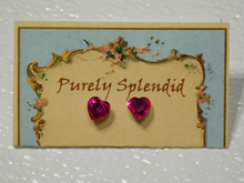 Load image into Gallery viewer, Sparkling Heart Studs
