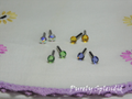 four pairs of Sparkling Soft Colors 2mm Stud Earrings, Aurora Borealis, Light Topaz, Peridot and Tanzanite for dolls