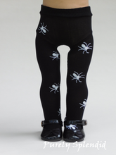Load image into Gallery viewer, 18 inch doll shown wearing a pair of Spider Tights

