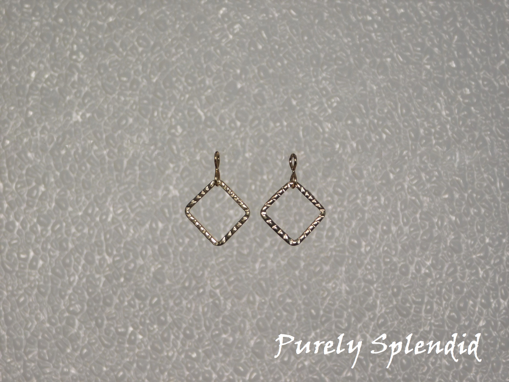 Gold Square Earring Dangles for dolls