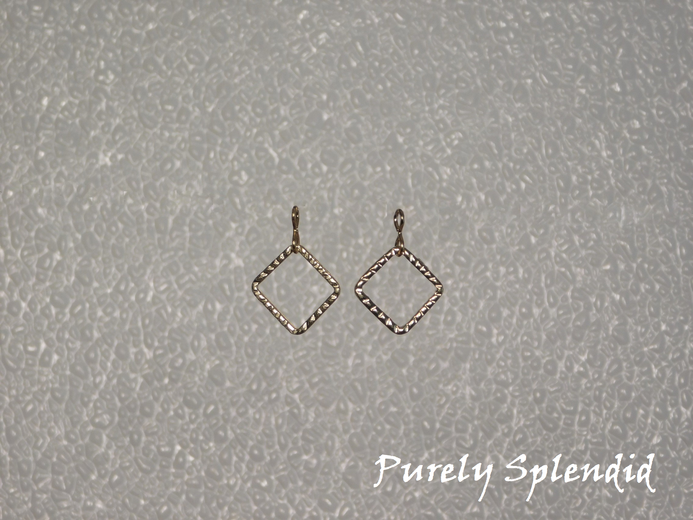 Gold Square Earring Dangles for dolls