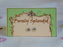 Load image into Gallery viewer, Super sparkling Crystal Stud Earrings included for dolls who wear 2mm studs
