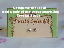 Load image into Gallery viewer, Complete the look! Add a pair of my super sparkling Crystal Studs
