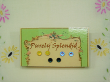 Load image into Gallery viewer, set of three 2mm studs Electric Violet Delight, Emerald and Yellow Opal on a display card
