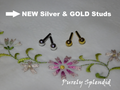 Silver and Gold Small Classic Colors Studs for dolls