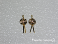 Wavy circle earring dangles for 18 inch dolls American made
